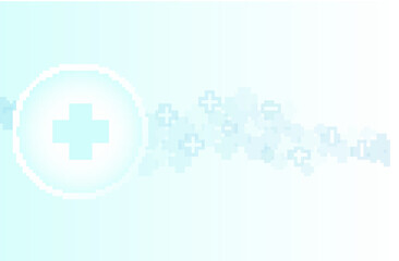 abstract healthy and medical background. Technology and science wallpaper template with hexagonal shape. Soft blue color medical banner. Modern template with space for text.