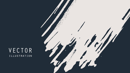 Abstract ink brush banners with grunge effect