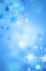 falling snow banner