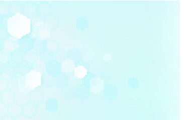 healthy and medical background. Technology and science wallpaper template with hexagonal shape. Soft blue color medical banner. Modern template with space for text.