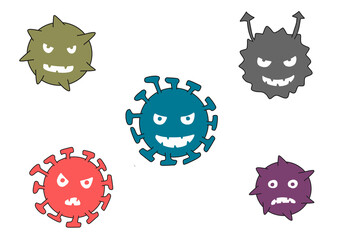 ばい菌素材集 © コハラ　ミズホ