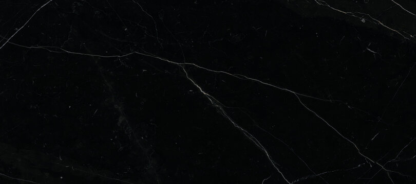 Luxurious black agate marble texture with white veins, polished marble quartz stone background striped by nature with a unique patterning, granite marble stone ceramic tile surface.