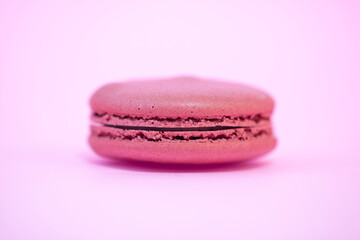 Sweet and colourful french macaroons
