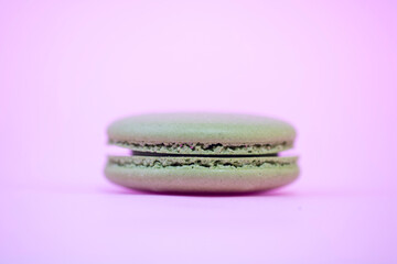 Sweet colorful french macaron

