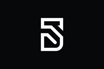 Minimal Innovative Initial DT logo and TD logo. Letter D T TD DT creative elegant Monogram. Premium Business logo icon. White color on black background