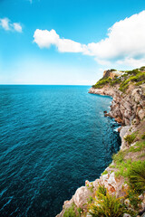  Mallorca, Island scenery, Balearic Islands, view to coastline and sea