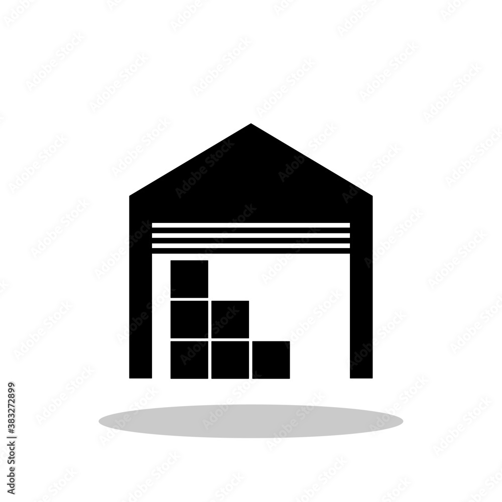 Wall mural Storage icon in trendy flat style. Warehouse symbol for your web site design, logo, app, UI Vector EPS 10. 