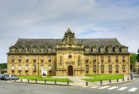 Town Hall of Guingamp. Guingamp is a commune in Brittany region in northwestern France.