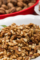 Crushed nuts for Christmas baking