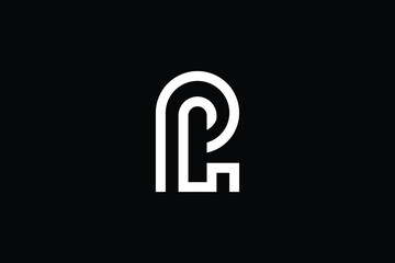 Minimal Innovative Initial PG logo and GP logo. Letter P G GP PG creative elegant Monogram. Premium Business logo icon. White color on black background