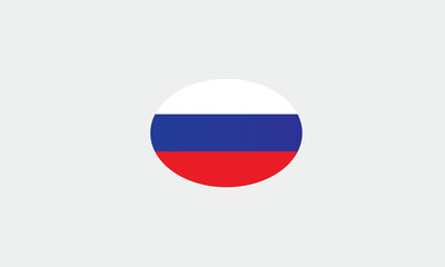 Russia oval circle vector illustration