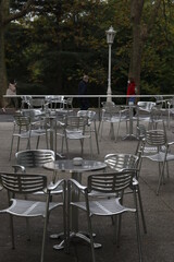 Empty terrace during the Covid-19 pandemic