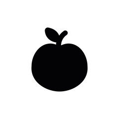 Apple icon. vector flat illustration