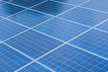 太陽光パネル。太陽光発電。