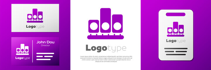 Logotype Ranking star icon isolated on white background. Star rating system. Favorite, best rating, award symbol. Logo design template element. Vector.