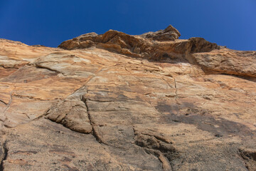 Fototapeta premium Volcanic landform Rock folds