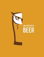 Owl you need is beer