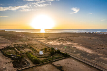 El Cotillo, Fuerteventura. Amaszing Aerial Shot. Canary Islands, Spain