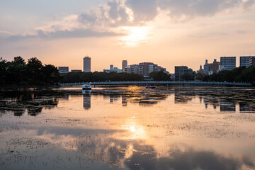 大濠公園夕景