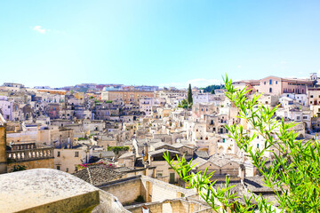 anoramic view of Matera in basilicata, Italy