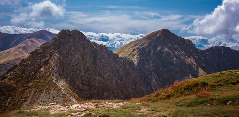 Rohacz Ostry and other summits of Slovakian Tatra Mountains