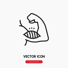 muscle icon vector sign symbol