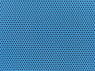 The porous image on a blue plastic floor