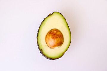 fresh and delicious Avocado isolated on white background
