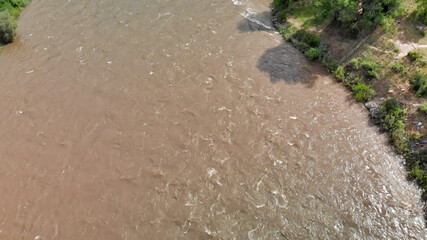 Aerial view of Colorado river, Utah