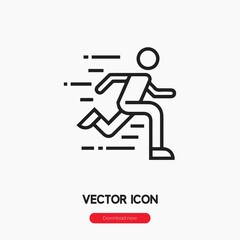 jogging icon vector sign symbol