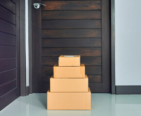 Delivered parcel boxes