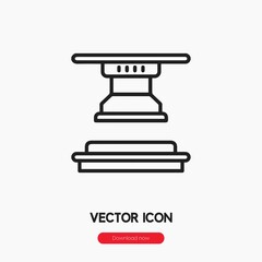 press machine icon vector sign symbol