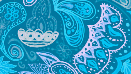 Fototapeta premium Ornament Victorian. Water Persian Medallion. 