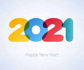 2020 Happy New Year background. Seasonal greeting card template.