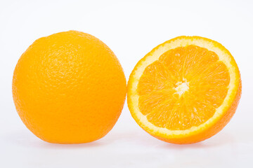 fresh and delicious orange isolated on white background
