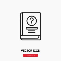 guide book icon vector sign symbol