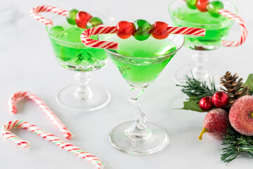 Mint Julep mocktails ready for drinking.