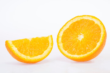 fresh and delicious orange isolated on white background
