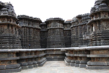 Obraz premium ancient hindu temple stone architecture