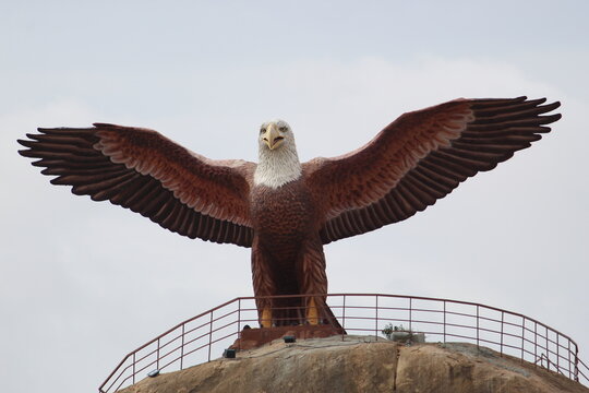 ancient eagle stone statue