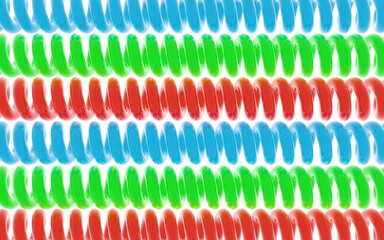 カラフルな螺旋パイプ