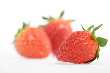 fresh and delicious strawberry isolated on white background
