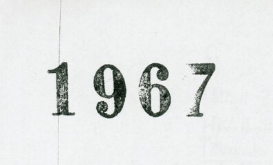 Vintage year 1967 stamp