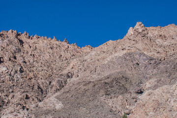 mountain top view at ladakh j&k india