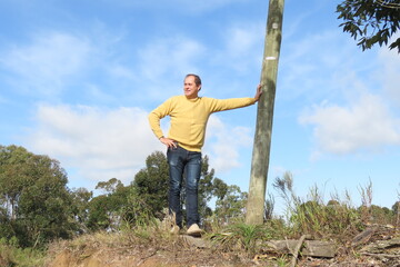 man jumping on the beach