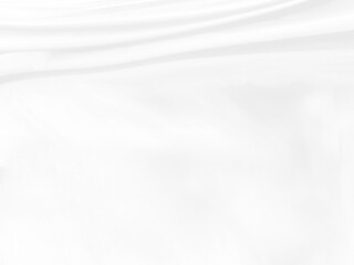 White cloth background abstract with soft waves.