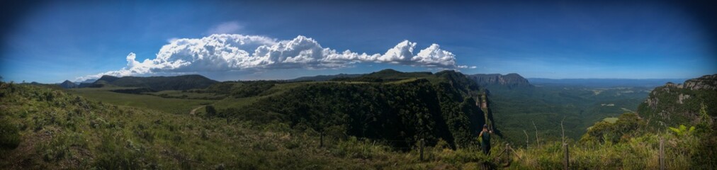 panorama of the santa catarina canyons
