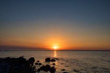 This is a picture of the sunset.