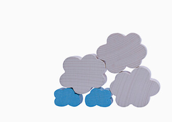 cloud computing concept on white background