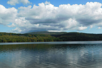 lake and clouds
